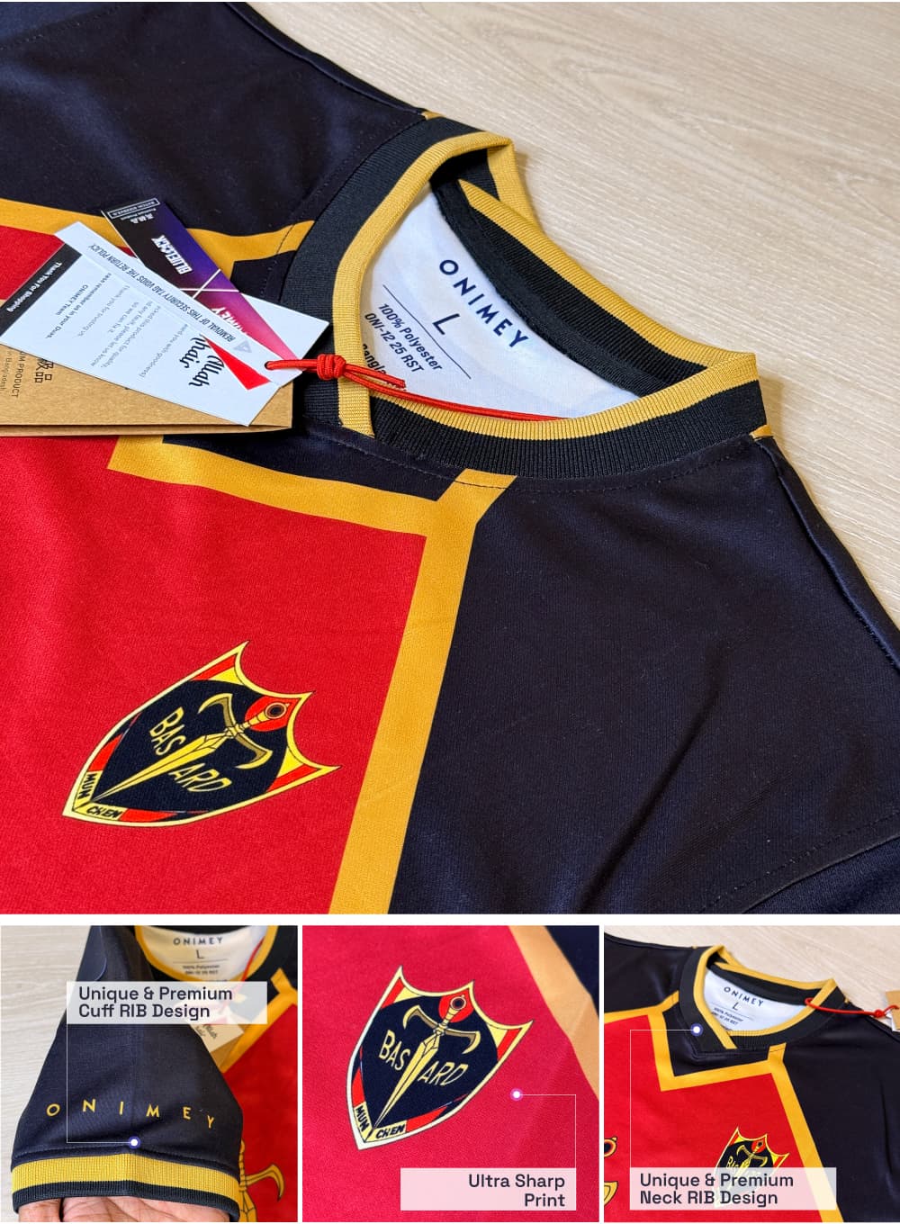 KAISAR(10) Bastard München Blue Lock Jersey – Dhalai (Premium Dalaï Fabric) view 1