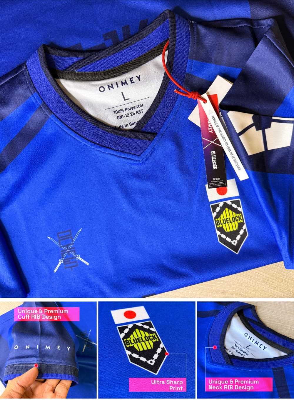 ISAGI(11) Blue Lock Jersey – Dhalai (Premium Dalaï Fabric) view 6