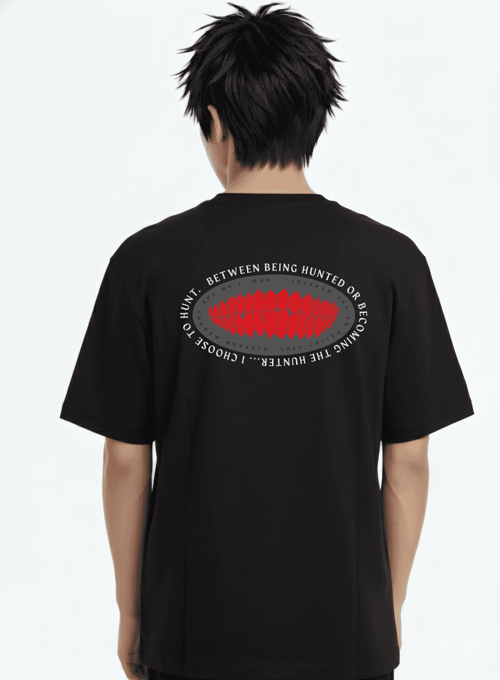 REAWAKEN Rubber Print T-Shirt – Anime Inspired Oversized Streetwear | Premium Drop Shoulder T-Shirt BD view 5